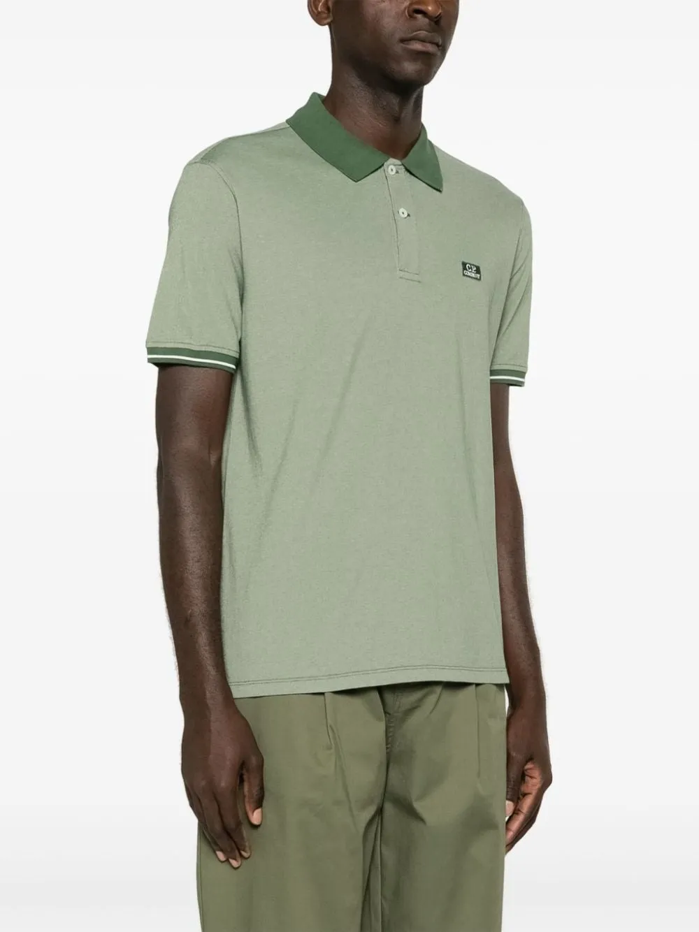 Logo-Patch Piqué Polo Shirt