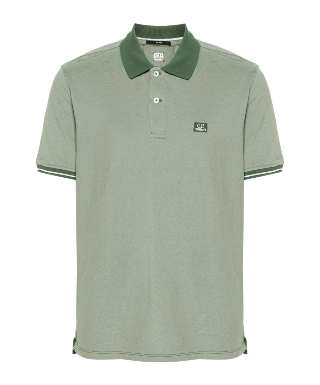 Logo-Patch Piqué Polo Shirt
