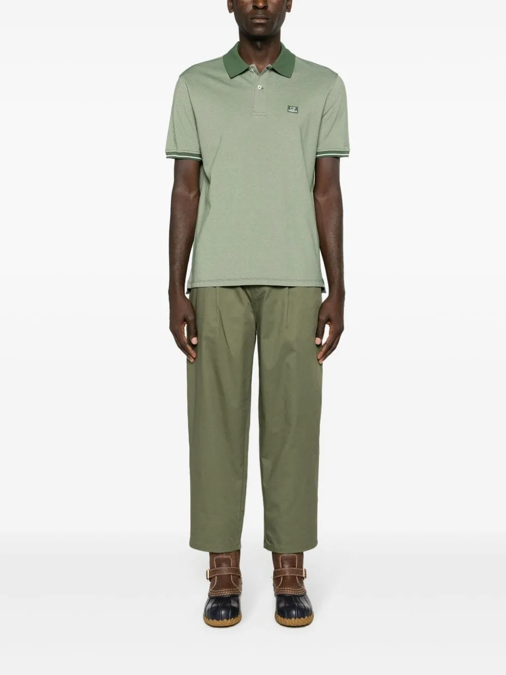 Logo-Patch Piqué Polo Shirt