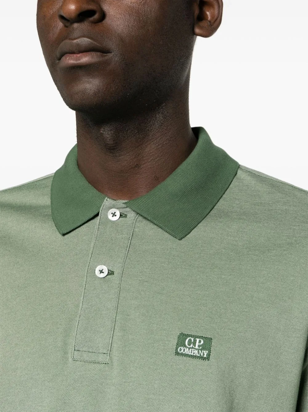 Logo-Patch Piqué Polo Shirt