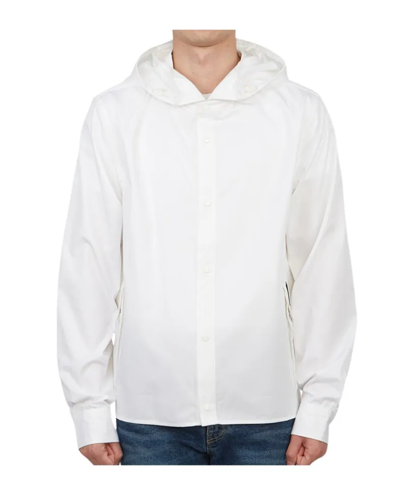 Long-Sleeved Hooded Shirt