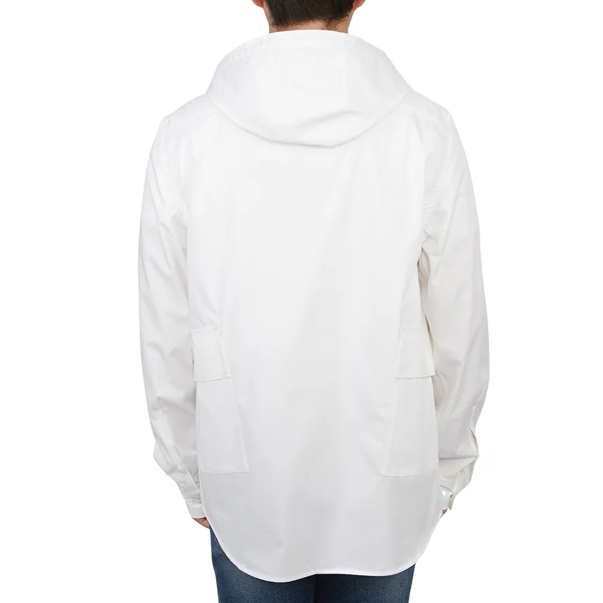 Long-Sleeved Hooded Shirt