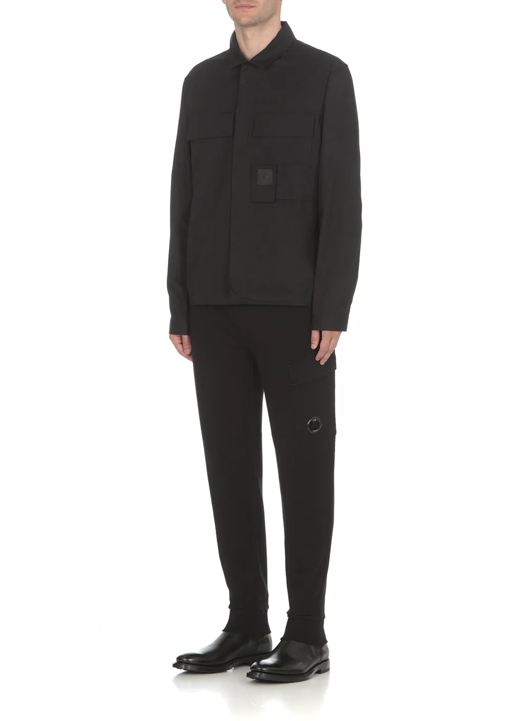 Zip-Up Cotton Shirt