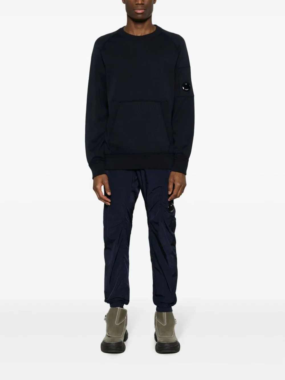 Lens-Detailed Crewneck Sweatshirt