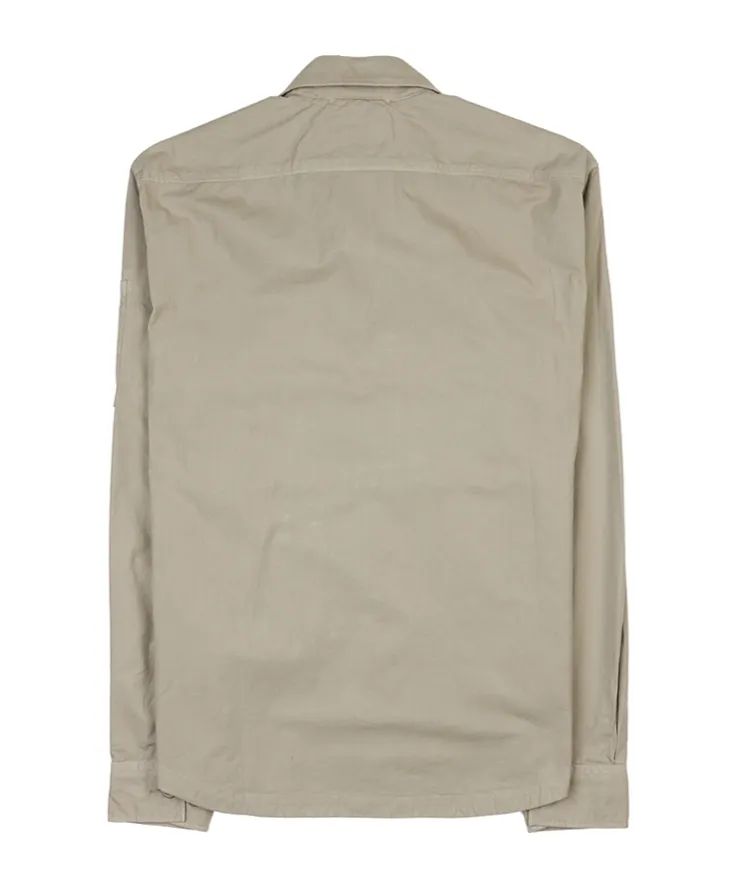 Lens-Detail Cotton Shirt