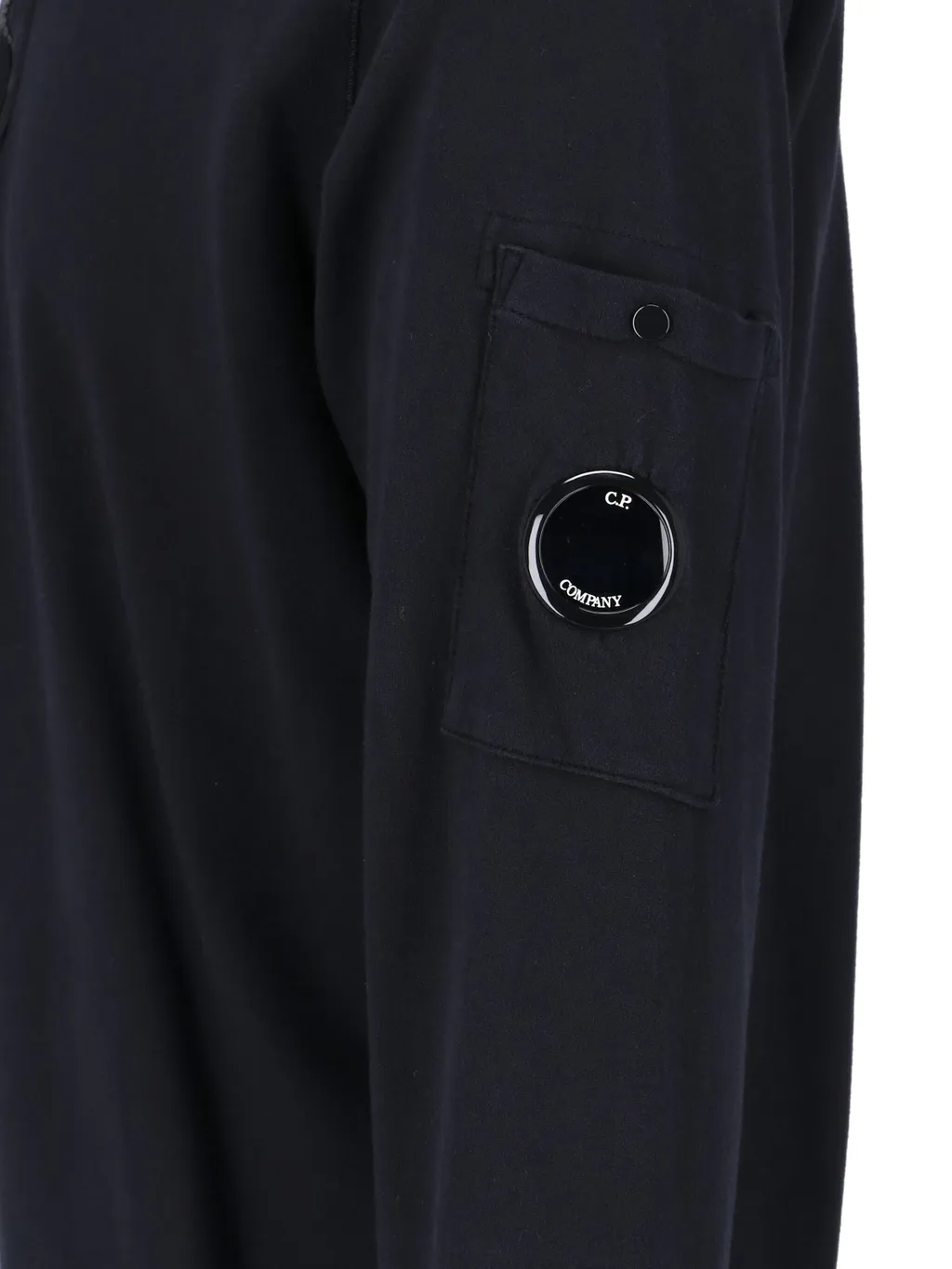 Lens-Detail Cotton Sweatshirt