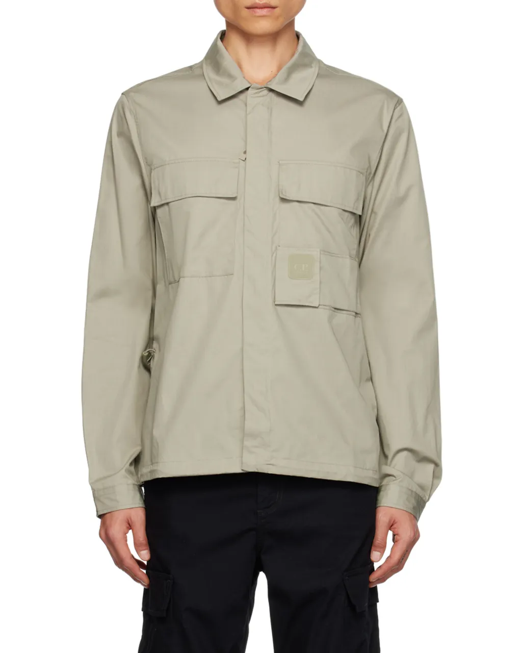 Zip-Up Cotton Shirt