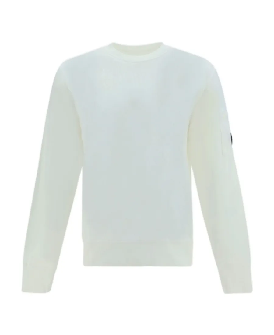 Logo Button Crewneck Sweatshirt