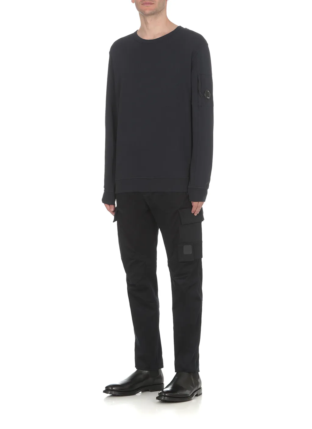 Logo-Patch Panelled Cargo Trousers
