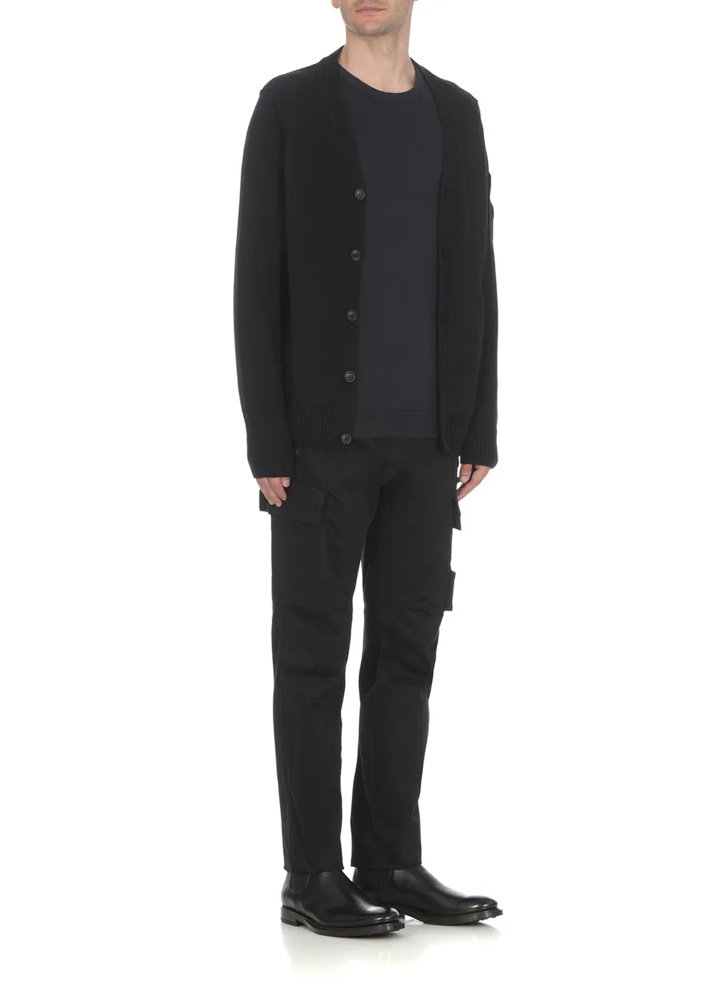 Logo-Patch Panelled Cargo Trousers
