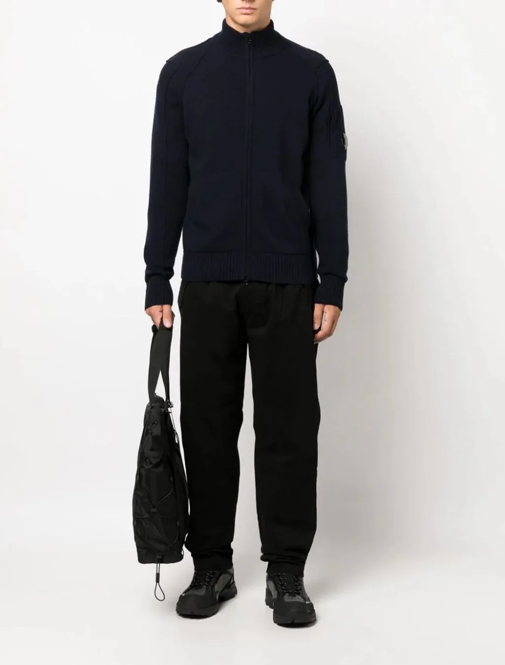 Mock Neck Zip Up Sweater