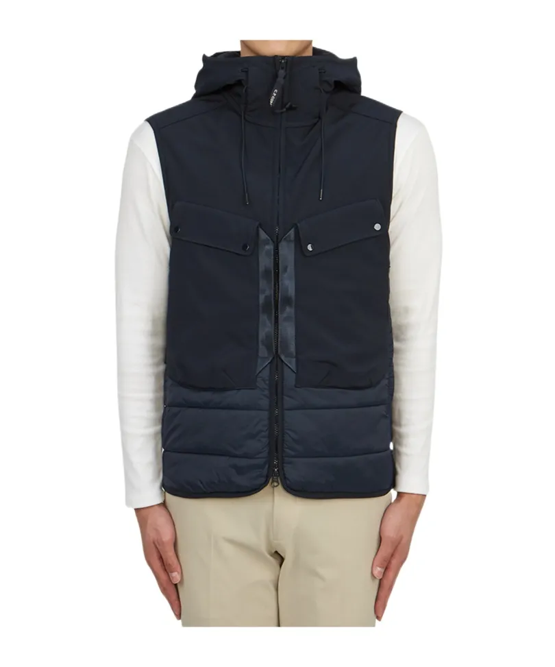 Panelled Hooded Gilet