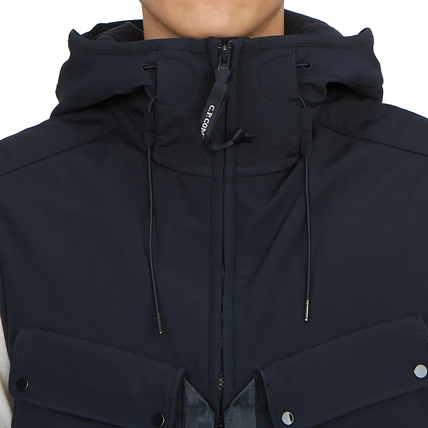 Panelled Hooded Gilet