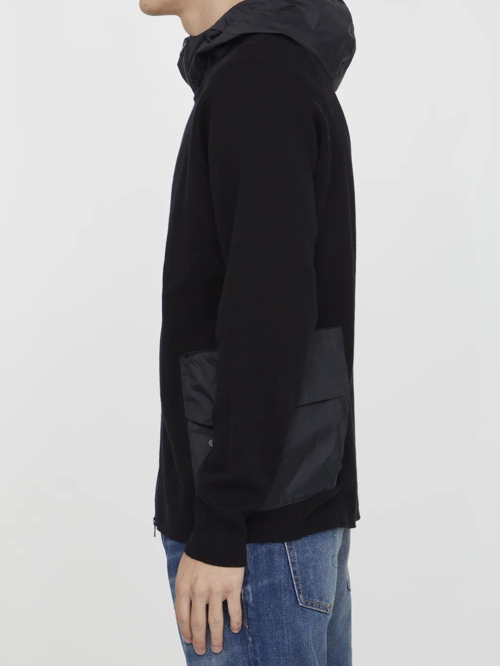 Logo-Printed Zipped Fleece Hoodie