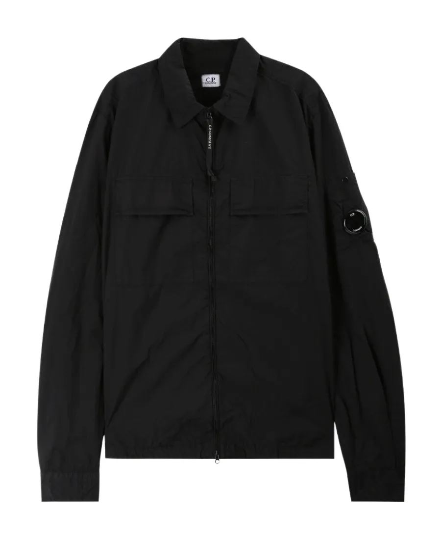 Taylon L Logo Plaque Zipped Shirt