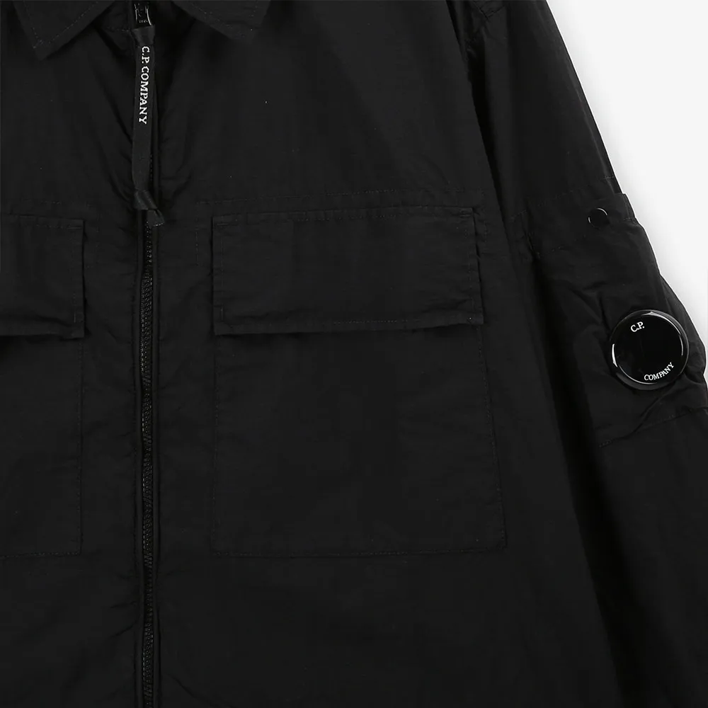 Taylon L Logo Plaque Zipped Shirt