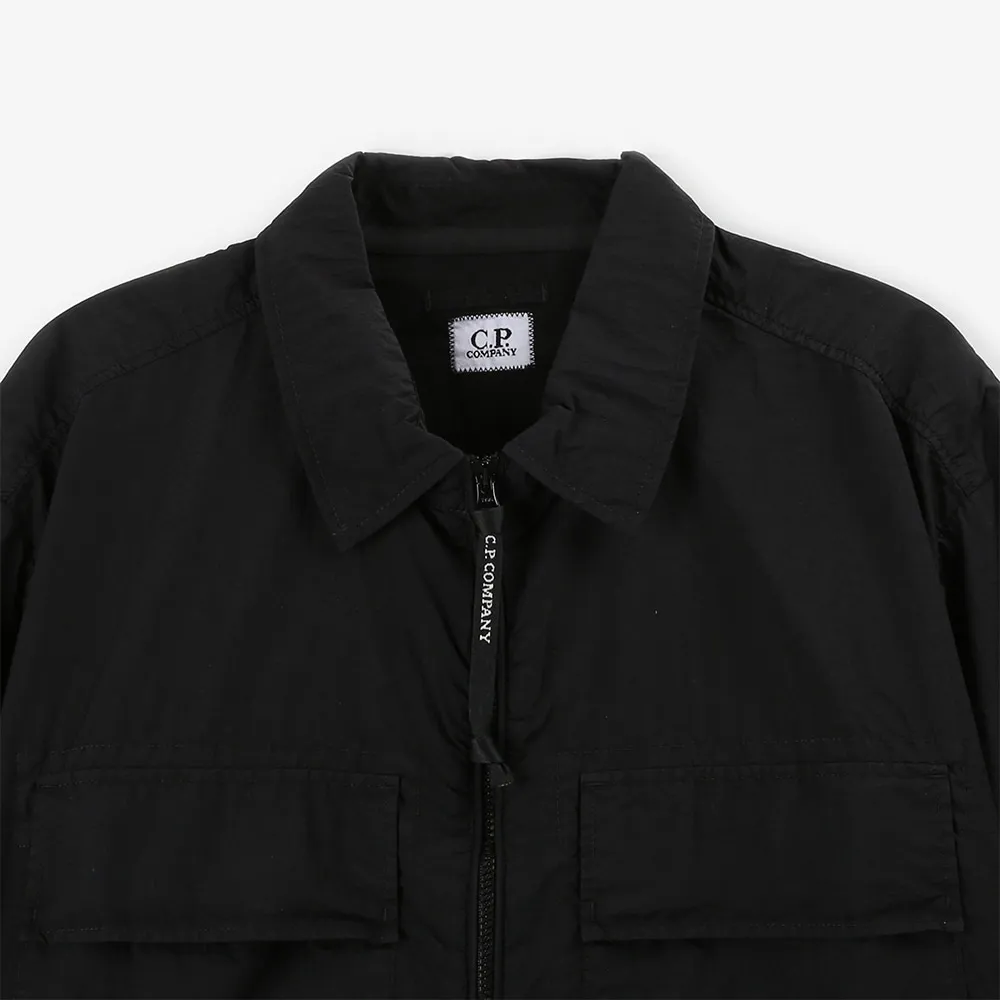 Taylon L Logo Plaque Zipped Shirt