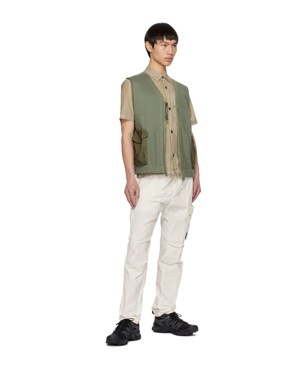 Cargo-Pocket V-Neck Vest