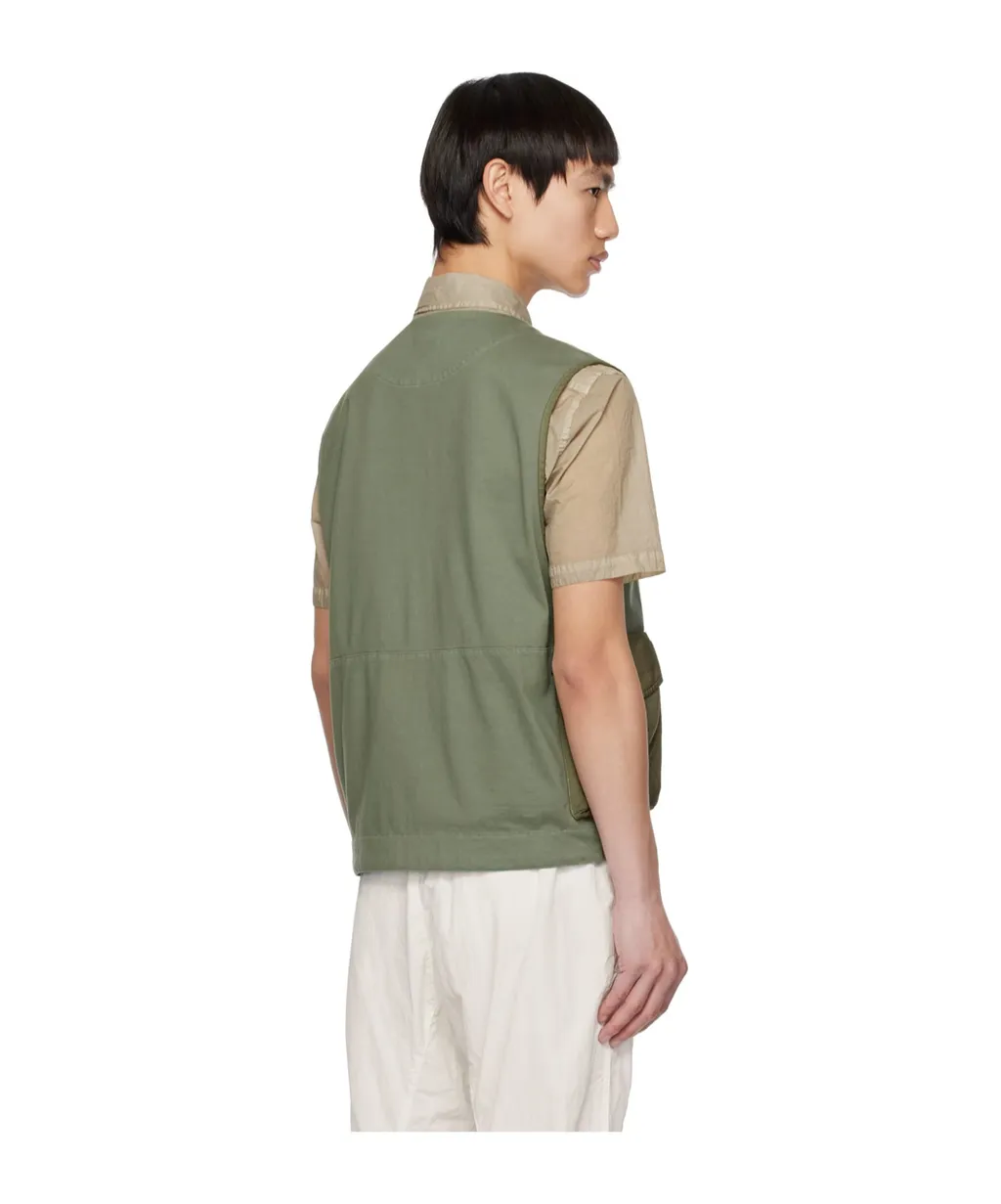 Cargo-Pocket V-Neck Vest