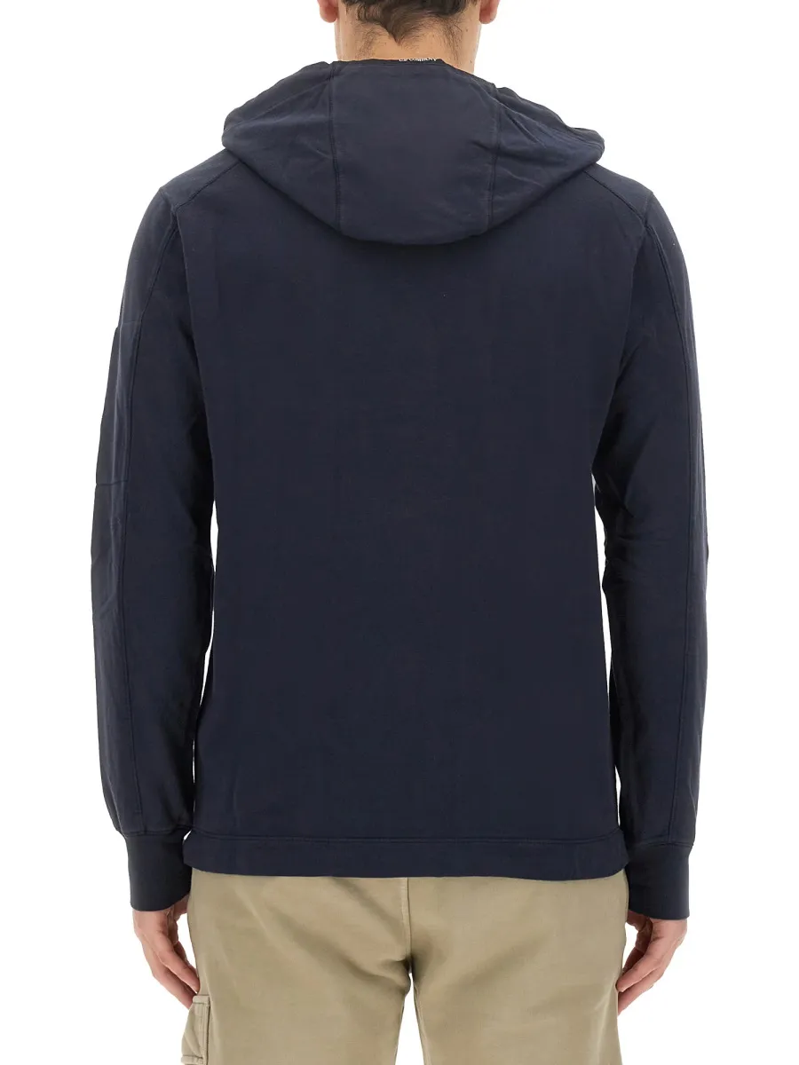 Lens-Detail Cotton Hoodie