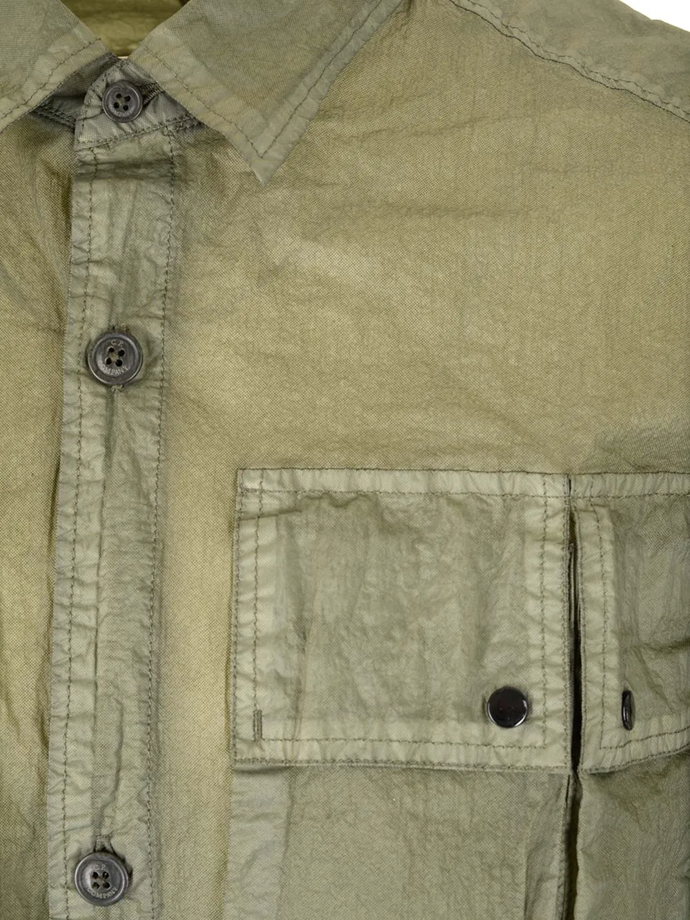 Light Microweave Laminated Multi-Pockets Shirt