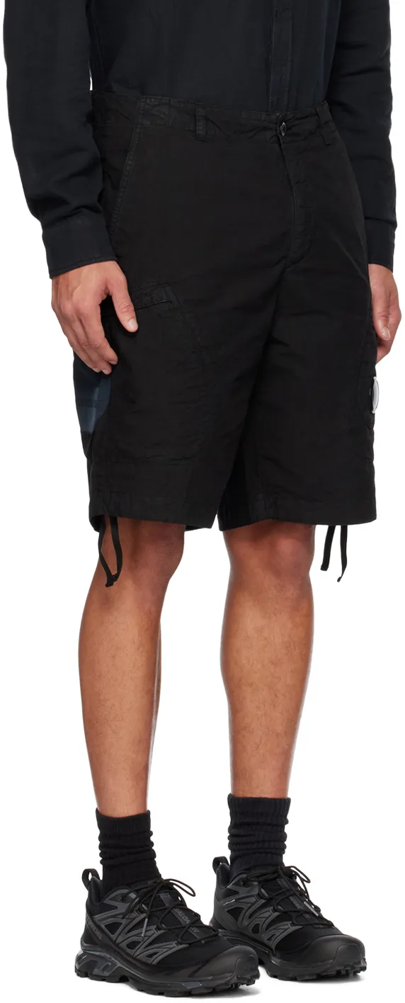 Logo-Patch Cotton Shorts