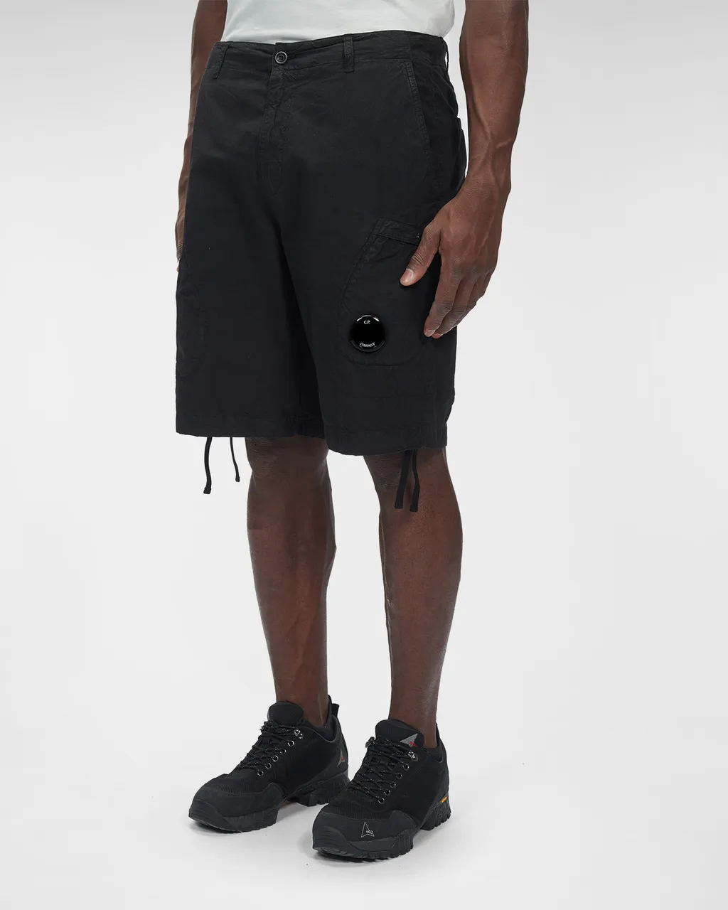 Logo-Patch Cotton Shorts