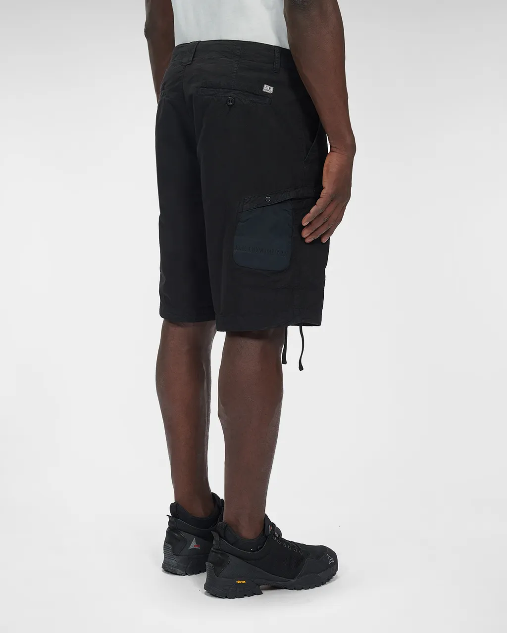 Logo-Patch Cotton Shorts