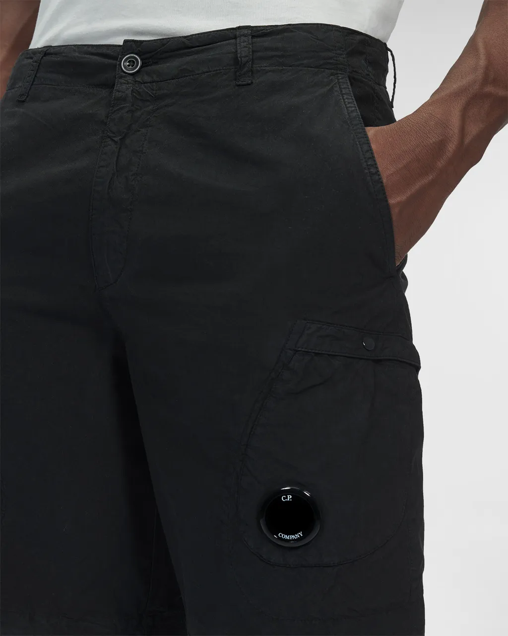 Logo-Patch Cotton Shorts