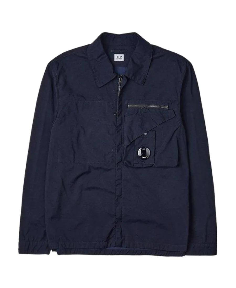 Lens-Detail Shirt Jacket