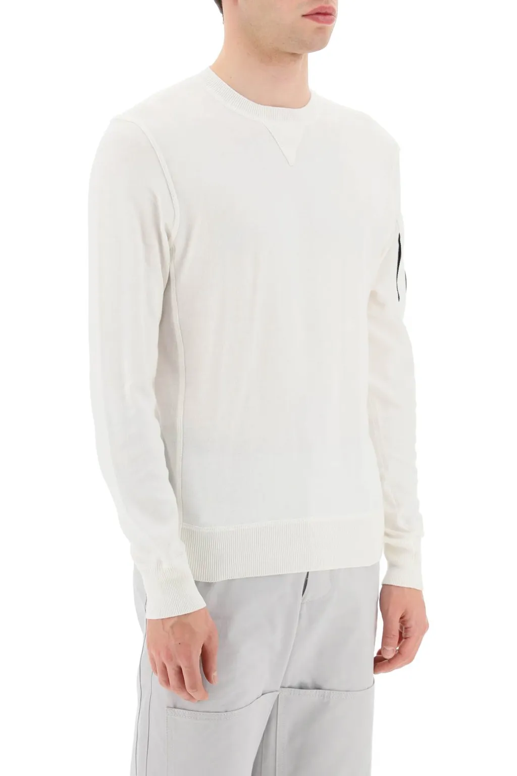 Logo-Patch Cotton Jumper