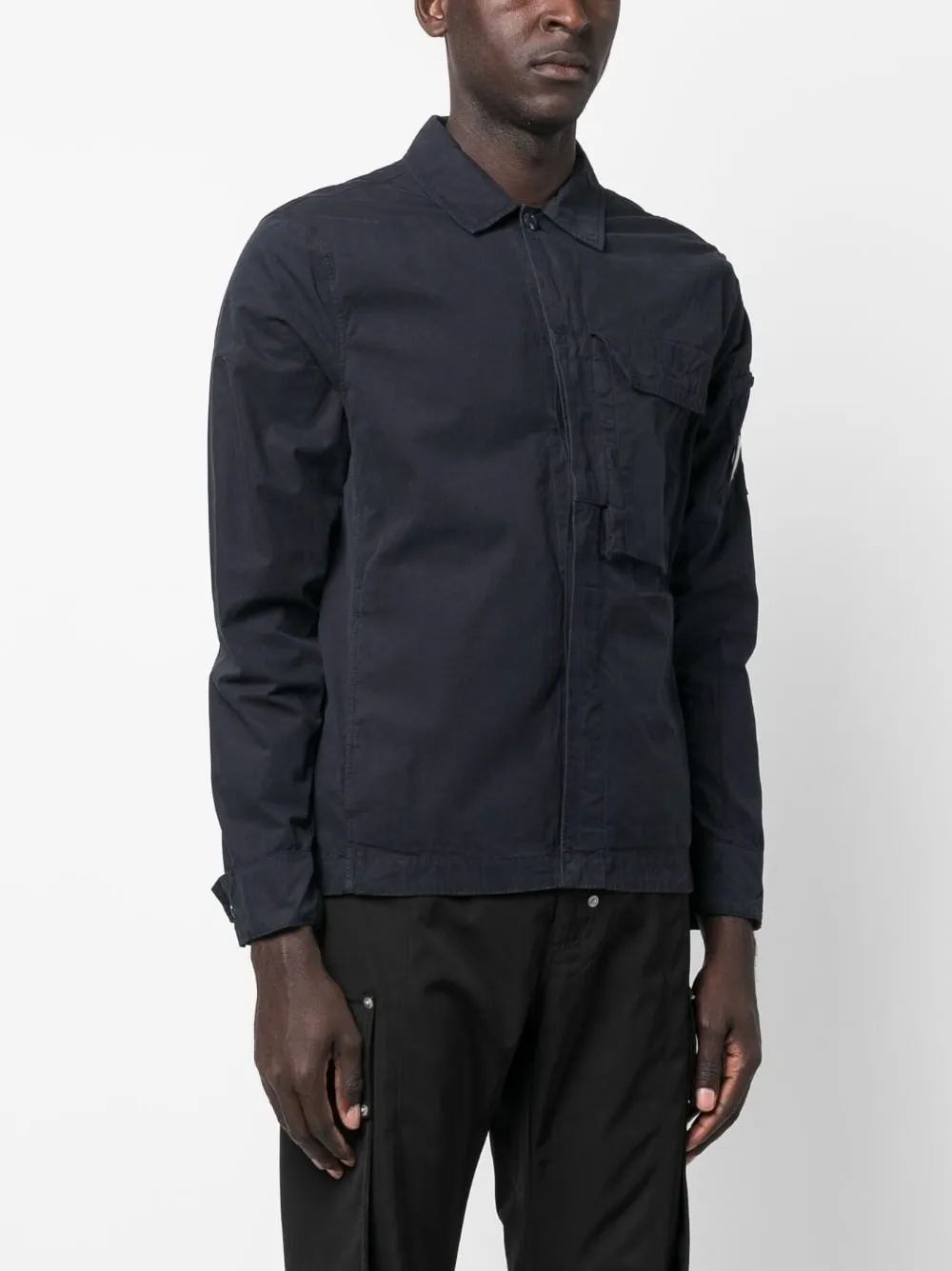 Logo Plaque Cotton Shirt