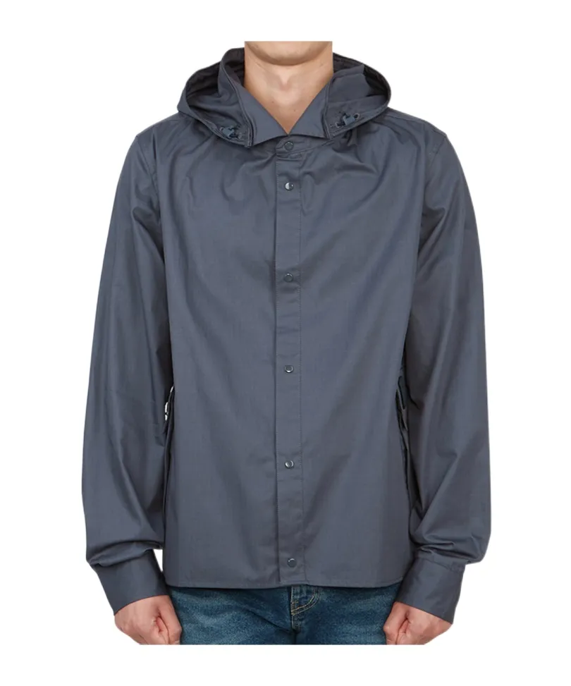 Hooded Cotton Shirt Jacket
