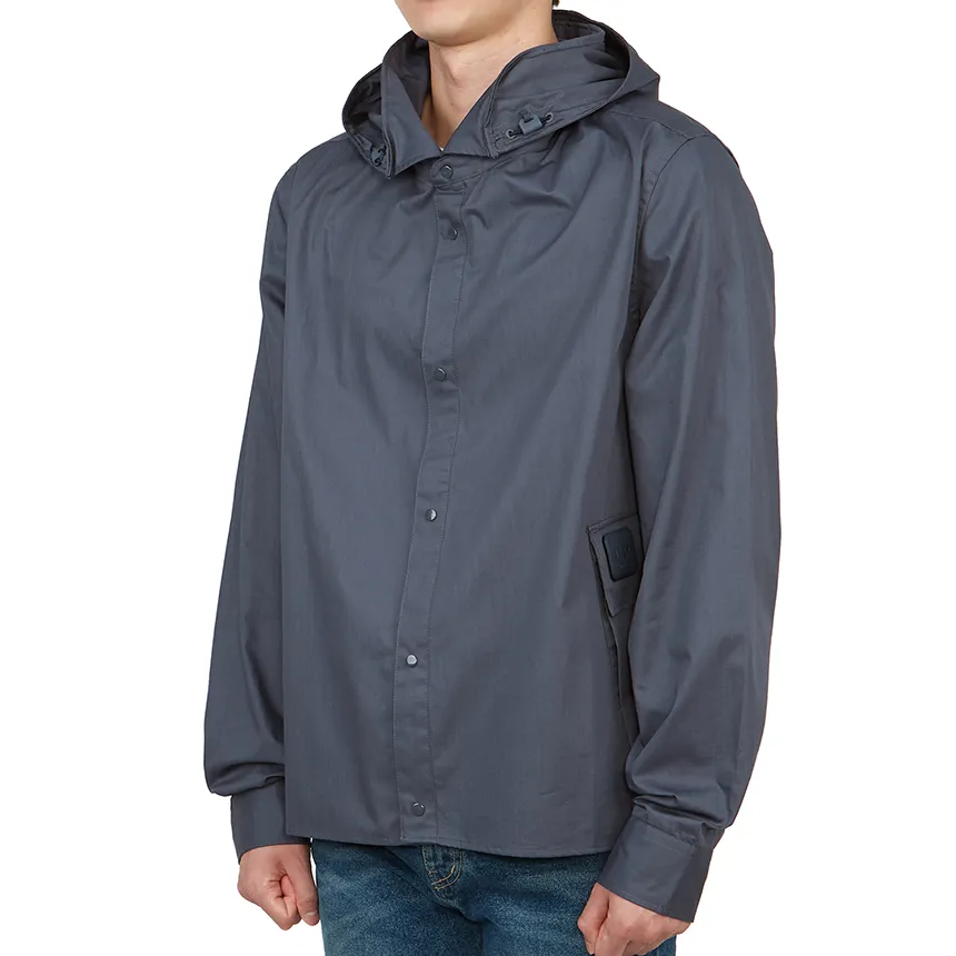 Hooded Cotton Shirt Jacket