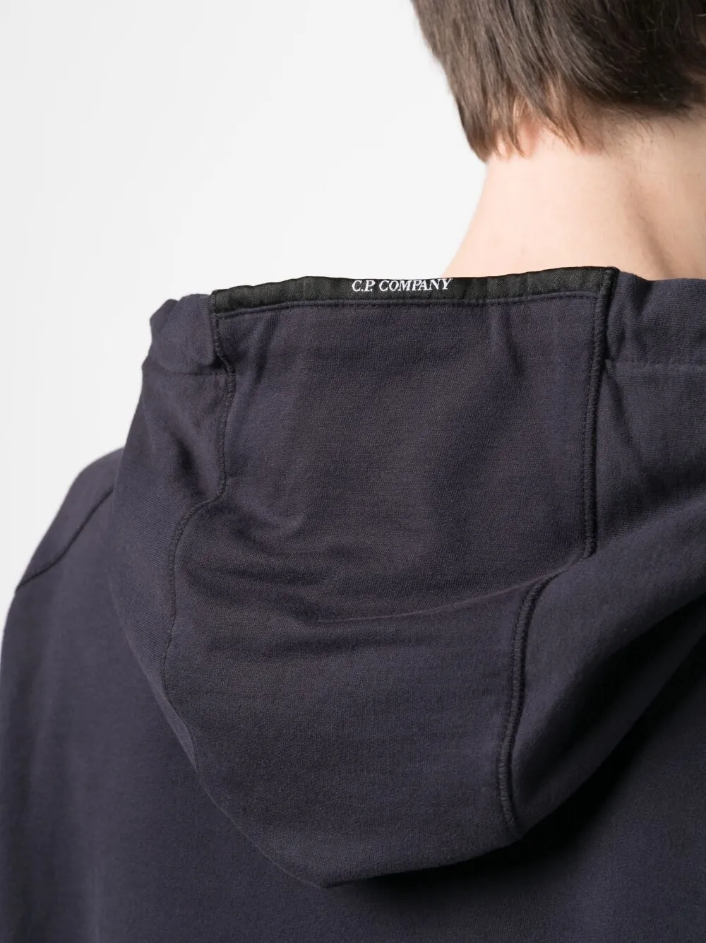 Logo-Patch Long-Sleeve Hoodie