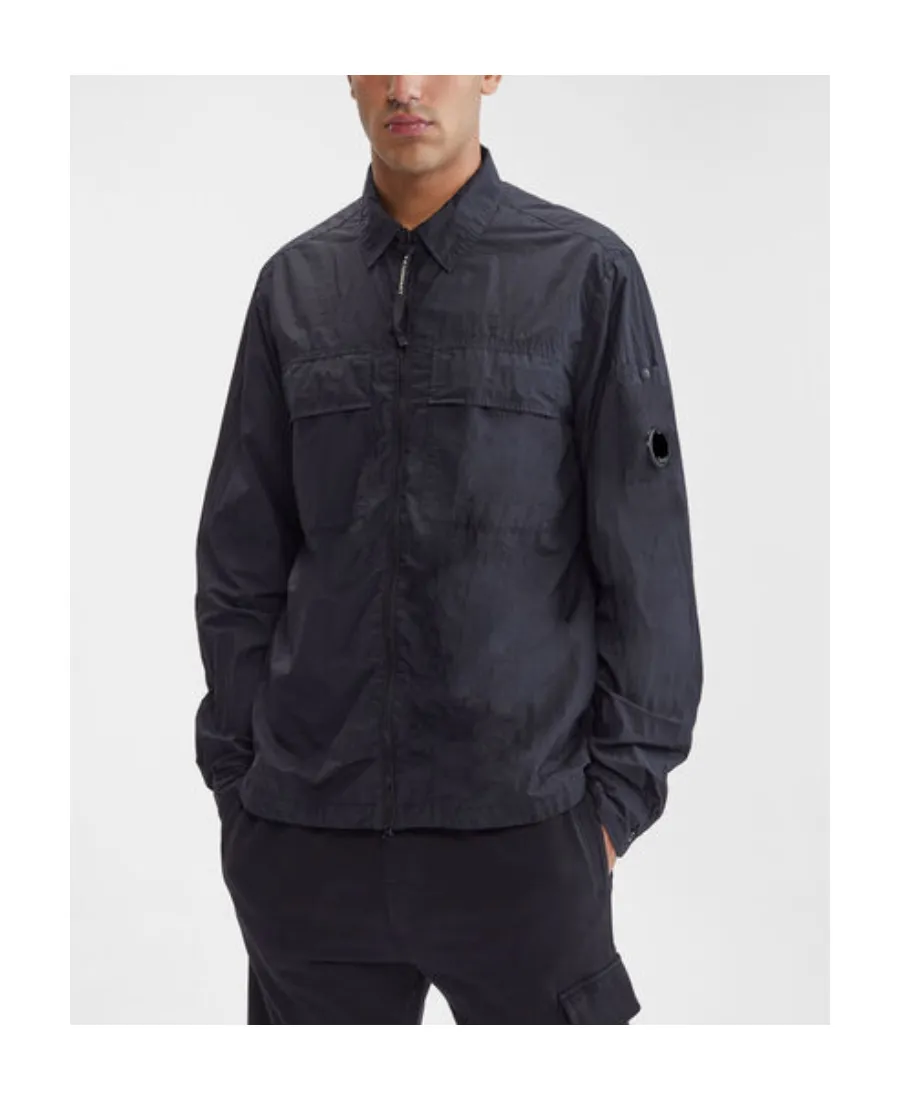 Lens-Detail Zip-Up Jacket