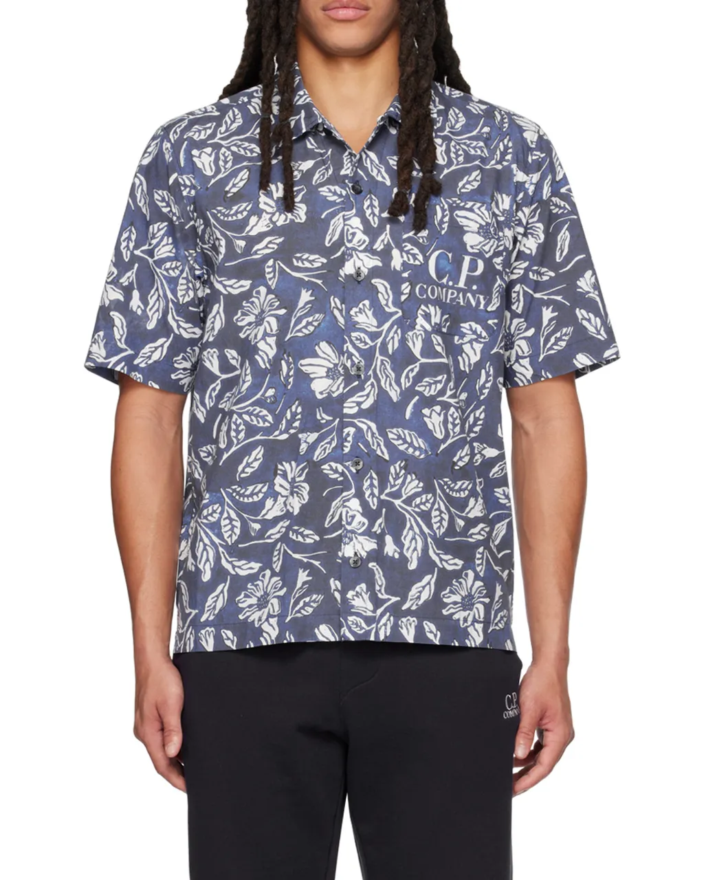 Floral-Print Short-Sleeve Shirt
