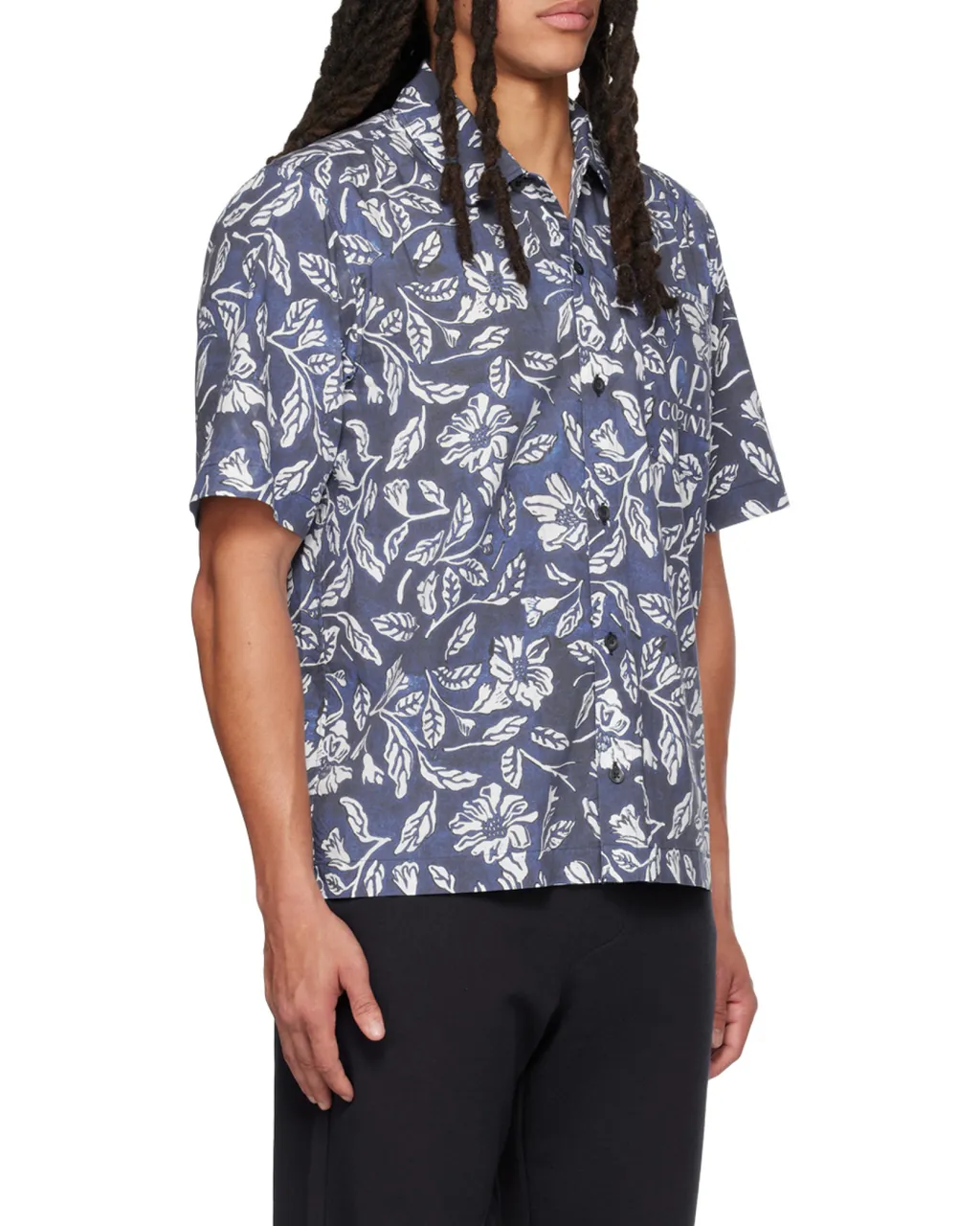 Floral-Print Short-Sleeve Shirt