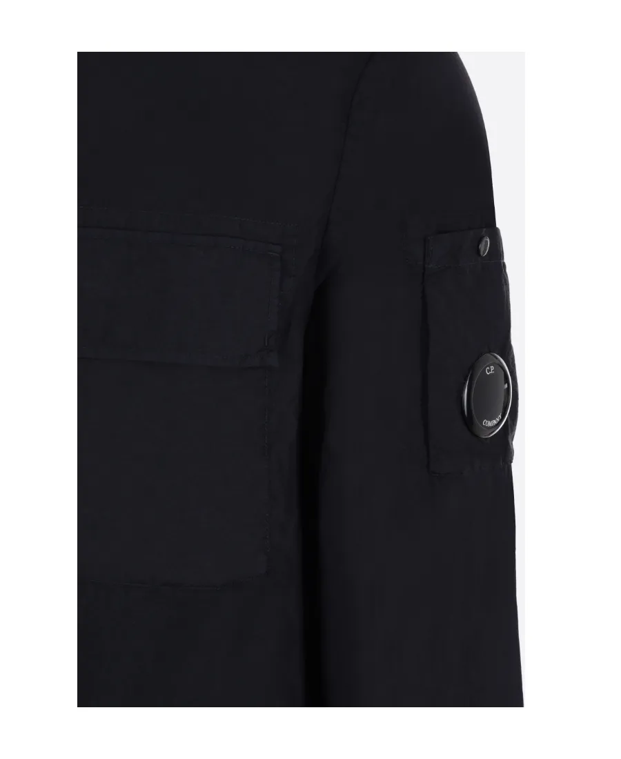 Logo-Plaque Shirt Jacket