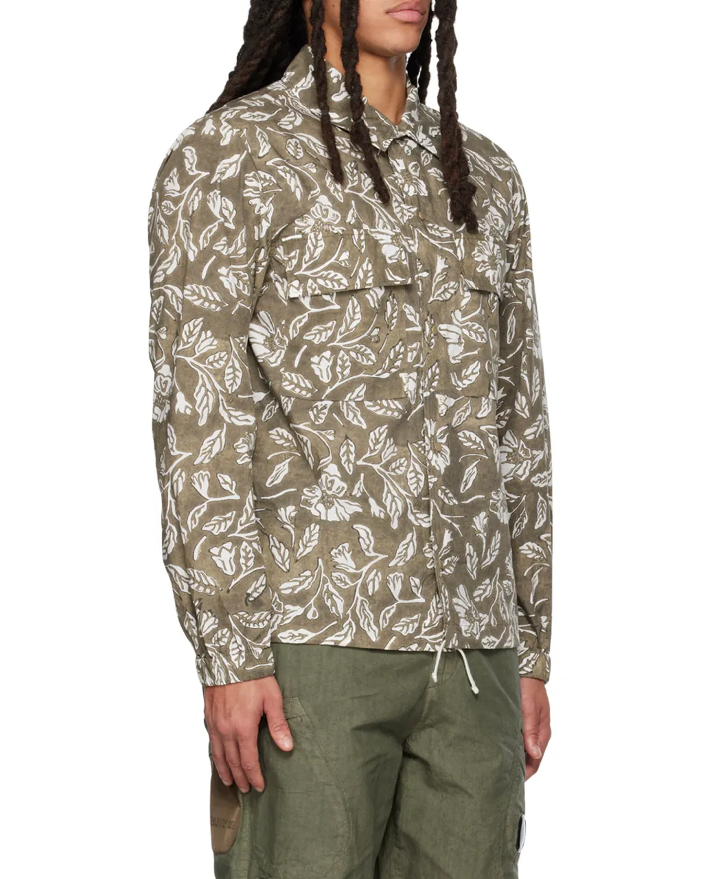 Floral-Embroidered Shirt