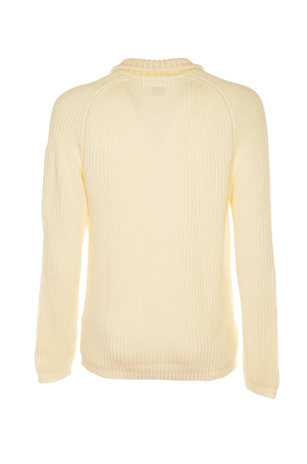 Lens-Detail Zip-Up Cardigan