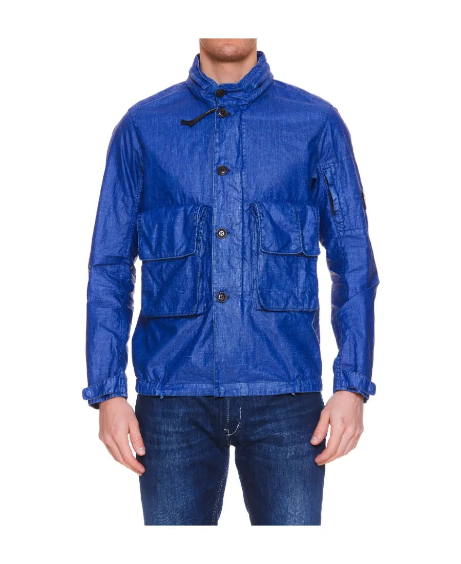 Cargo-Pockets Waxed Jacket