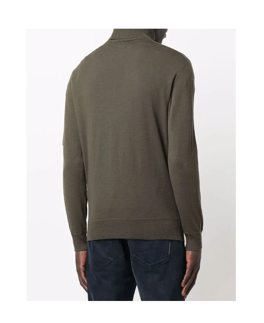 Lens-Detail Roll-Neck Jumper