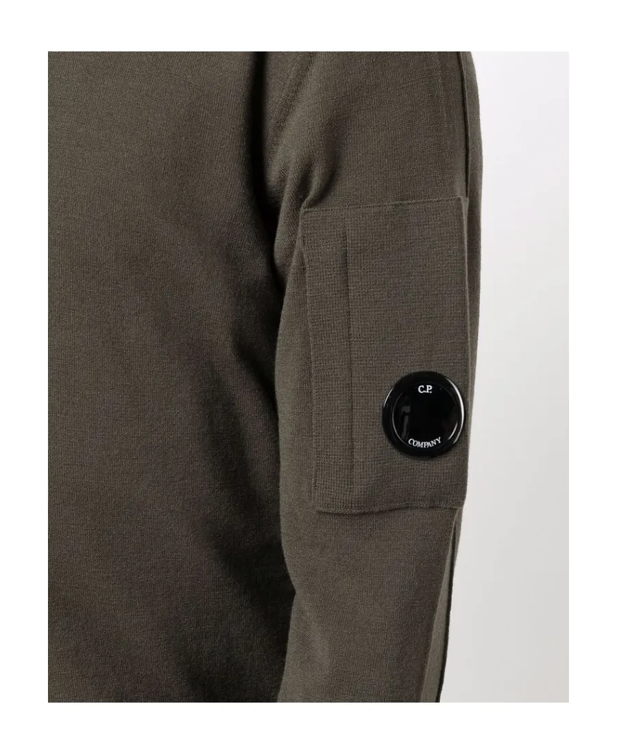 Lens-Detail Roll-Neck Jumper
