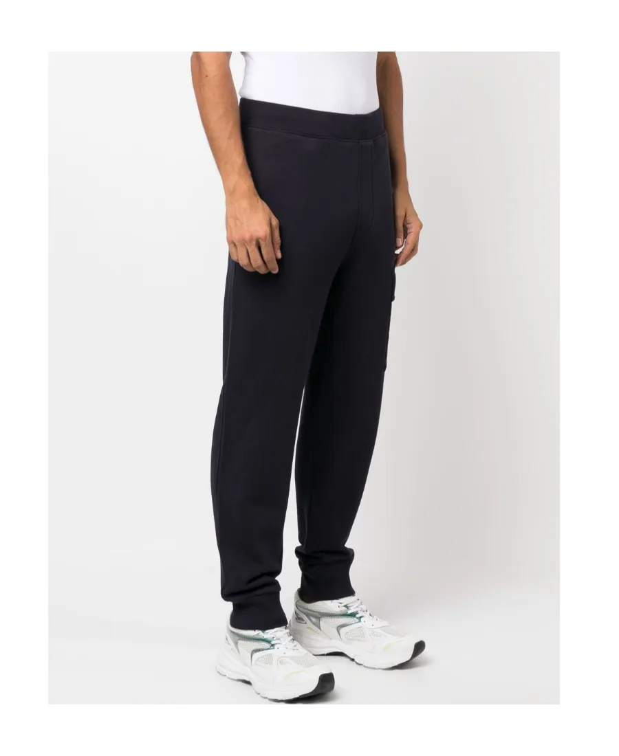 Lens-Detail Cargo Sweatpants