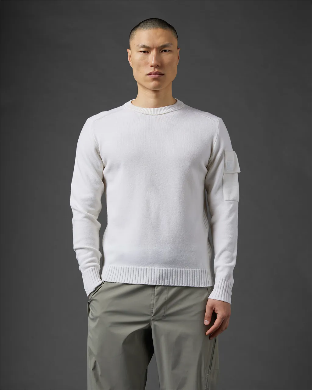 Logo Patch Crewneck Jumper