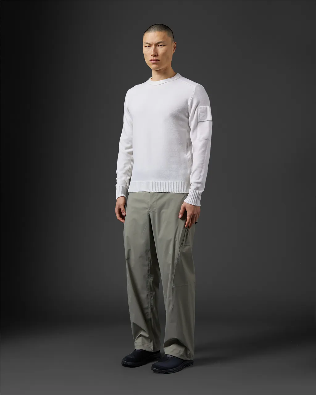 Logo Patch Crewneck Jumper