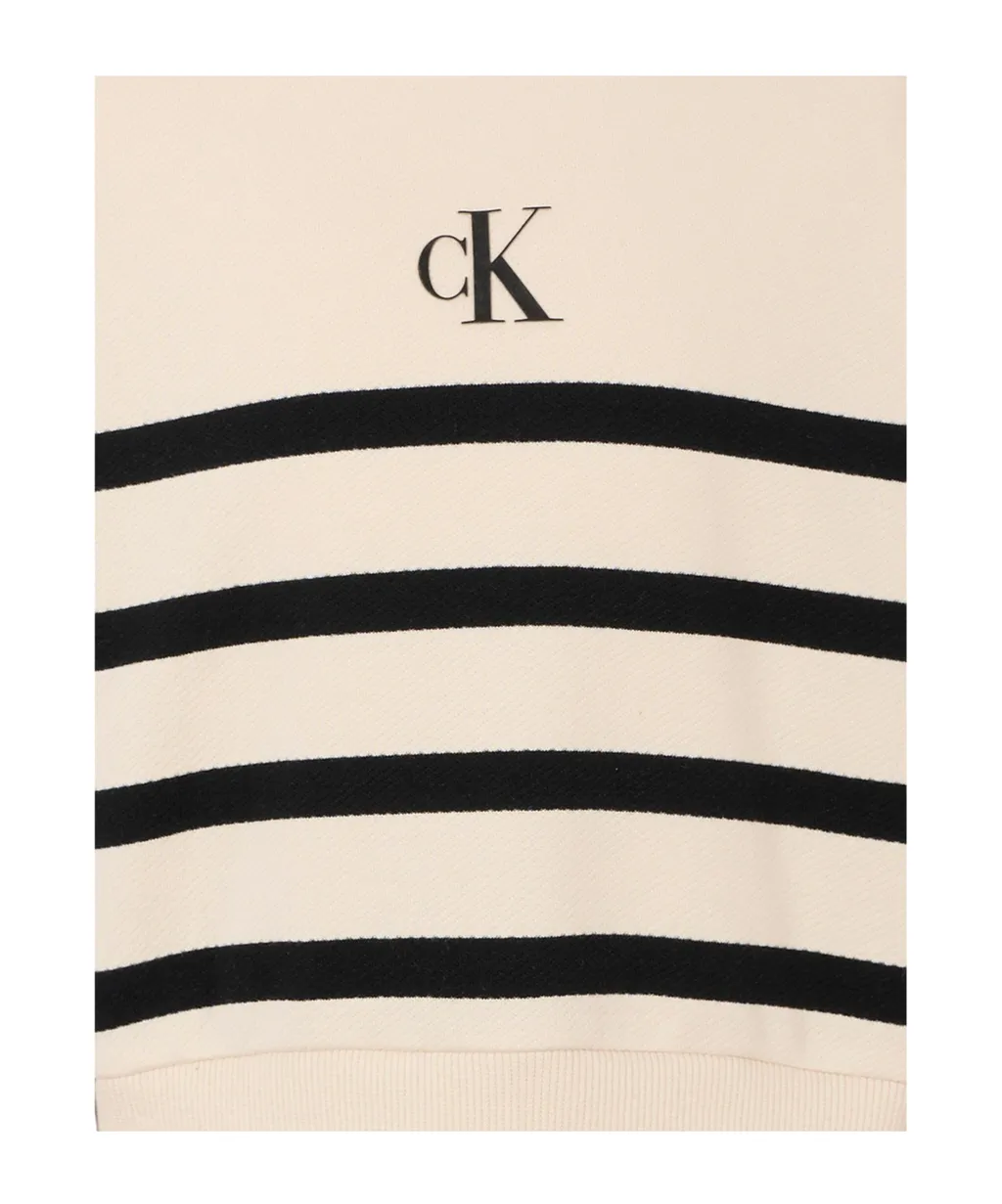Stripe-Embellished Cotton Dress