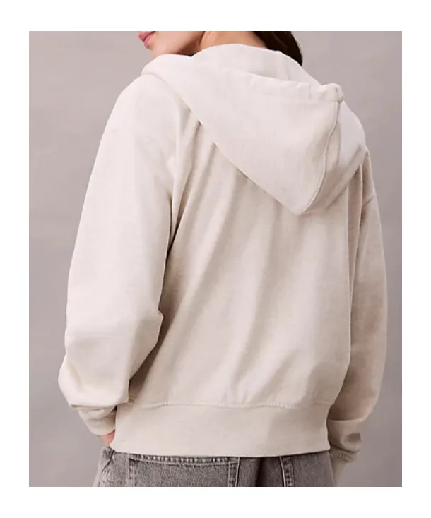 Monogram Zip Up Hoodie