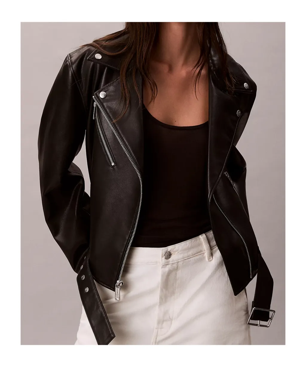 Faux Leather Biker Jacket